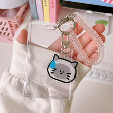 Load image into Gallery viewer, Kpop Photocard Holder Acrylic Credit ID Bank Card Photo Display Holder Bus Subway Card Protective Case Pendant Gift
