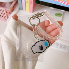Load image into Gallery viewer, Kpop Photocard Holder Acrylic Credit ID Bank Card Photo Display Holder Bus Subway Card Protective Case Pendant Gift
