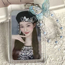 Load image into Gallery viewer, Kpop Photocard Holder Acrylic Credit ID Bank Card Photo Display Holder Bus Subway Card Protective Case Pendant Gift
