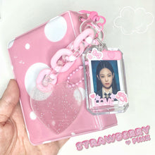 Load image into Gallery viewer, 1inch Kpop Photocard Holder Acrylic Credit ID Bank Card Photo Display Holder Bus Subway Card Protective Case Pendant Gift
