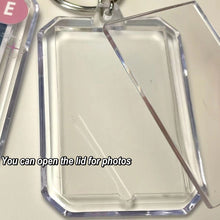 Load image into Gallery viewer, 1inch Kpop Photocard Holder Acrylic Credit ID Bank Card Photo Display Holder Bus Subway Card Protective Case Pendant Gift
