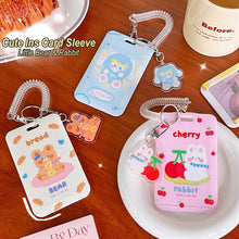 Load image into Gallery viewer, Kpop Photocard Holder Acrylic Credit ID Bank Card Photo Display Holder Bus Subway Card Protective Case Pendant Gift
