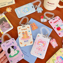 Load image into Gallery viewer, Kpop Photocard Holder Acrylic Credit ID Bank Card Photo Display Holder Bus Subway Card Protective Case Pendant Gift
