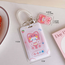 Load image into Gallery viewer, Kpop Photocard Holder Acrylic Credit ID Bank Card Photo Display Holder Bus Subway Card Protective Case Pendant Gift
