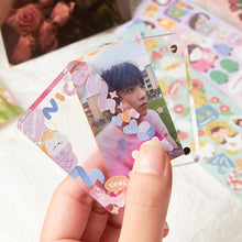 Load image into Gallery viewer, Transparent Acrylic Picture Photo Frame Magnetic Photocard Holder Poster Display Stand DIY Desktop Decoration Ornament
