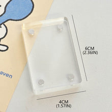 Load image into Gallery viewer, Transparent Acrylic Picture Photo Frame Magnetic Photocard Holder Poster Display Stand DIY Desktop Decoration Ornament
