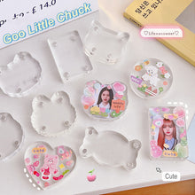 Load image into Gallery viewer, Transparent Acrylic Picture Photo Frame Magnetic Photocard Holder Poster Display Stand DIY Desktop Decoration Ornament
