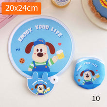 Load image into Gallery viewer, Portable Folding Round Fan With Handle Cartoon Mini Fan Comfortable Grip Fabric Smooth Edges Folding Hand Fan for Home
