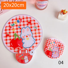Load image into Gallery viewer, Portable Folding Round Fan With Handle Cartoon Mini Fan Comfortable Grip Fabric Smooth Edges Folding Hand Fan for Home
