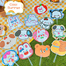 Load image into Gallery viewer, INS Cute Cartoon Hand Fan Mini Portable Plastic Fan In Summer Outdoor Activity Kids Students Gifts
