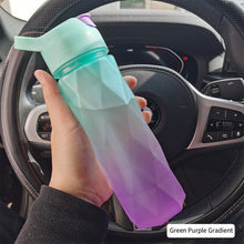 Load image into Gallery viewer, 600ml Space Cup Star Anise Cup Angular Gradient Tote Straw Cup Outdoor Leakproof Sports Travel Kettle Drinking Cup Water Bottle
