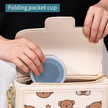 Load image into Gallery viewer, Portable Silicone Folding Water Cup With Lid and Lanyard Heat Resistant Telescopic Collapsible Foldable Mug For Travel Camping
