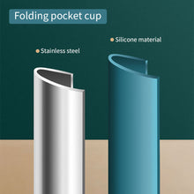 Load image into Gallery viewer, Portable Silicone Folding Water Cup With Lid and Lanyard Heat Resistant Telescopic Collapsible Foldable Mug For Travel Camping
