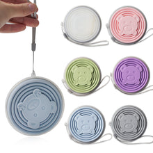 Load image into Gallery viewer, Portable Silicone Folding Water Cup With Lid and Lanyard Heat Resistant Telescopic Collapsible Foldable Mug For Travel Camping
