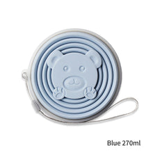 Load image into Gallery viewer, Portable Silicone Folding Water Cup With Lid and Lanyard Heat Resistant Telescopic Collapsible Foldable Mug For Travel Camping
