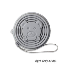 Load image into Gallery viewer, Portable Silicone Folding Water Cup With Lid and Lanyard Heat Resistant Telescopic Collapsible Foldable Mug For Travel Camping
