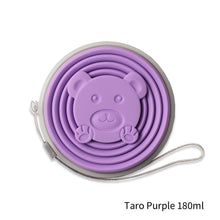 Load image into Gallery viewer, Portable Silicone Folding Water Cup With Lid and Lanyard Heat Resistant Telescopic Collapsible Foldable Mug For Travel Camping

