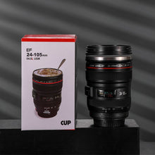 Load image into Gallery viewer, 350ml Creative Camera Mug Cup EF24-105mm Coffee Lens Mug Stainless Steel Mini Tea Mug Water Drinkware Gifts
