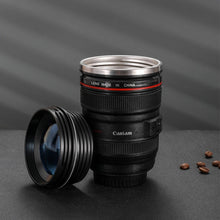 Load image into Gallery viewer, 350ml Creative Camera Mug Cup EF24-105mm Coffee Lens Mug Stainless Steel Mini Tea Mug Water Drinkware Gifts

