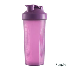 Load image into Gallery viewer, 600ml Portable Protein Powder Shaker Bottle Leak Proof Sports Mixing Cup Water Bottle for Gym Fitness Training with Scale

