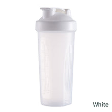 Load image into Gallery viewer, 600ml Portable Protein Powder Shaker Bottle Leak Proof Sports Mixing Cup Water Bottle for Gym Fitness Training with Scale
