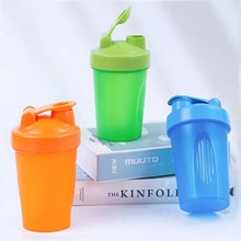 Load image into Gallery viewer, 400ml Portable Protein Powder Shaker Bottle Leak Proof Sports Mixing Cup Water Bottle for Gym Fitness Training with Scale
