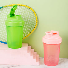 Load image into Gallery viewer, 400ml Portable Protein Powder Shaker Bottle Leak Proof Sports Mixing Cup Water Bottle for Gym Fitness Training with Scale
