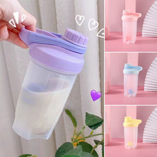 Load image into Gallery viewer, 500ml/700ml Portable Protein Powder Shaker Bottle Leak Proof Sports Mixing Cup Water Bottle for Gym Fitness Training with Scale
