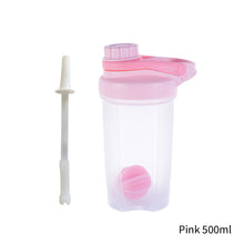 Load image into Gallery viewer, 500ml/700ml Portable Protein Powder Shaker Bottle Leak Proof Sports Mixing Cup Water Bottle for Gym Fitness Training with Scale
