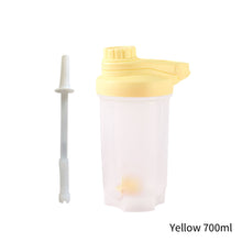 Load image into Gallery viewer, 500ml/700ml Portable Protein Powder Shaker Bottle Leak Proof Sports Mixing Cup Water Bottle for Gym Fitness Training with Scale
