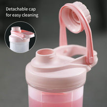 Load image into Gallery viewer, 500ml/700ml Portable Protein Powder Shaker Bottle Leak Proof Sports Mixing Cup Water Bottle for Gym Fitness Training with Scale
