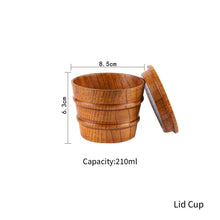 Load image into Gallery viewer, Sour Jujube Wooden Handmade Water Coffee Mug Big Belly Cup Tea Beer Juice Milk Mugs Drink Cups With Handle Kitchen Bar Drinkware
