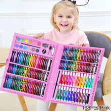 Load image into Gallery viewer, 168PCS Painting Watercolor Pen Colored Pencil Set Children's Oil Painting Pencil Crayon Pen Set Children's Gift Art Drawing Supplies
