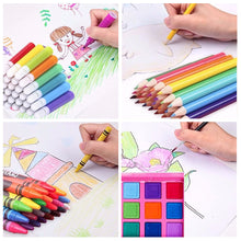 Load image into Gallery viewer, 168PCS Painting Watercolor Pen Colored Pencil Set Children's Oil Painting Pencil Crayon Pen Set Children's Gift Art Drawing Supplies
