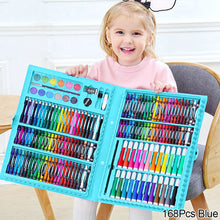 Load image into Gallery viewer, 168PCS Painting Watercolor Pen Colored Pencil Set Children's Oil Painting Pencil Crayon Pen Set Children's Gift Art Drawing Supplies
