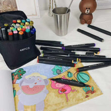 Load image into Gallery viewer, 24/30/36/48 Colors Sketching Marker Set Double Head Paint Pens Dual Brush Set for Calligraphy Painting Drawing DIY Graffiti Art Supplies
