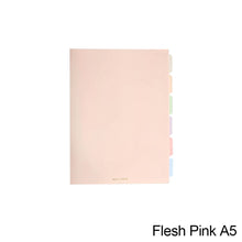 Load image into Gallery viewer, A5/B5 Morandi Loose Leaf Notebook PP Cover Binder 60 Sheets Line Refillable Office School Journal Supplies Stationery
