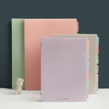 Load image into Gallery viewer, A5/B5 Morandi Loose Leaf Notebook PP Cover Binder 60 Sheets Line Refillable Office School Journal Supplies Stationery
