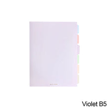 Load image into Gallery viewer, A5/B5 Morandi Loose Leaf Notebook PP Cover Binder 60 Sheets Line Refillable Office School Journal Supplies Stationery
