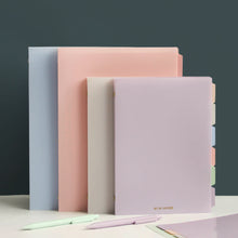 Load image into Gallery viewer, A5/B5 Morandi Loose Leaf Notebook PP Cover Binder 60 Sheets Line Refillable Office School Journal Supplies Stationery
