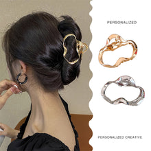 Load image into Gallery viewer, Simple Personalized Hair Claw Clip Hairpin Alloy Irregular Creative Hair Clip Headwear Hair Accessory
