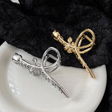 Load image into Gallery viewer, Elegant Rose Alloy Hairpin Fashion Temperamental Flower Hair Claw Clip Headwear Hair Accessory for Women
