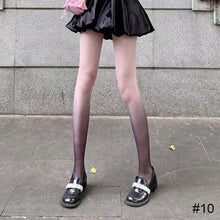Load image into Gallery viewer, Thin Gradient Pantyhose Summer Colorful Underlay Stockings Pantyhose Comfortable Breathable Stockings for Women
