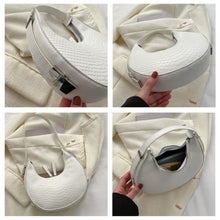 Load image into Gallery viewer, Women Temperamental Casual Shoulder Bag Underarm Bag Solid Color PU Leather Comfortable Handbag
