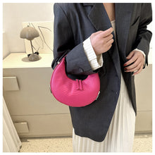 Load image into Gallery viewer, Women Temperamental Casual Shoulder Bag Underarm Bag Solid Color PU Leather Comfortable Handbag

