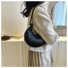 Load image into Gallery viewer, Women Temperamental Casual Shoulder Bag Underarm Bag Solid Color PU Leather Comfortable Handbag

