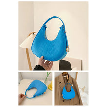 Load image into Gallery viewer, Simple Niche Shoulder Bag Underarm Bag Temperamental Solid Color Comfortable Felt Cloth Handbag for Women
