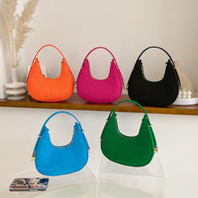 Load image into Gallery viewer, Simple Niche Shoulder Bag Underarm Bag Temperamental Solid Color Comfortable Felt Cloth Handbag for Women
