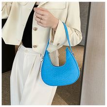 Load image into Gallery viewer, Simple Niche Shoulder Bag Underarm Bag Temperamental Solid Color Comfortable Felt Cloth Handbag for Women

