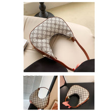 Load image into Gallery viewer, Simple Retro Shoulder Bag Crescent Bag Fashion Comfortable PU Leather Handbag Shoulder Bag for Women
